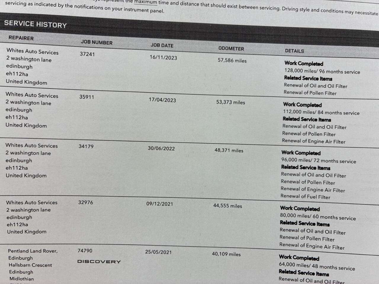 2016 LAND ROVER DISCOVERY 4 2016 LAND ROVER DISCOVERY 4