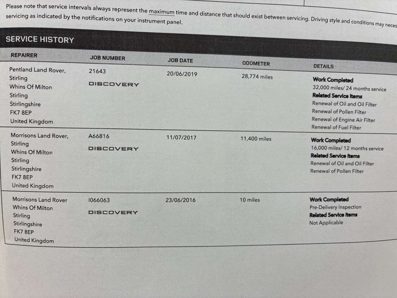 2016 LAND ROVER DISCOVERY 4 2016 LAND ROVER DISCOVERY 4