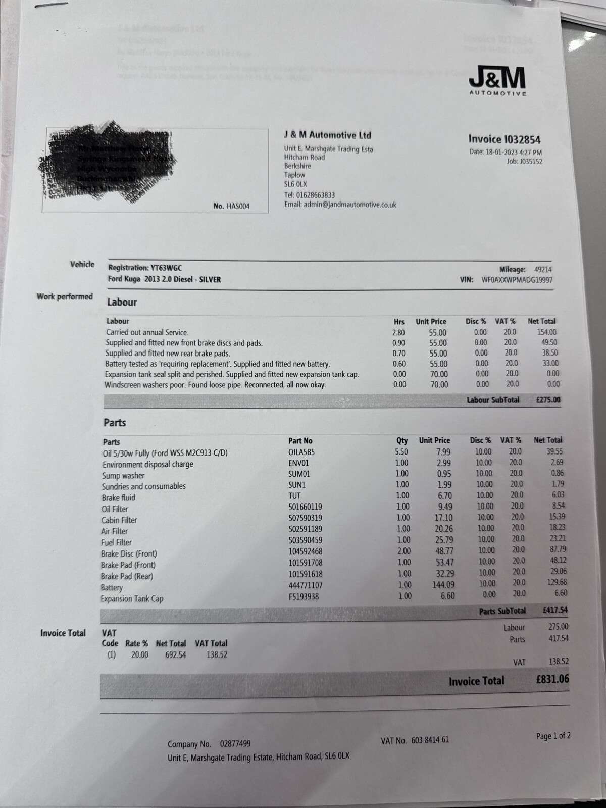 2013 FORD KUGA 2013 FORD KUGA