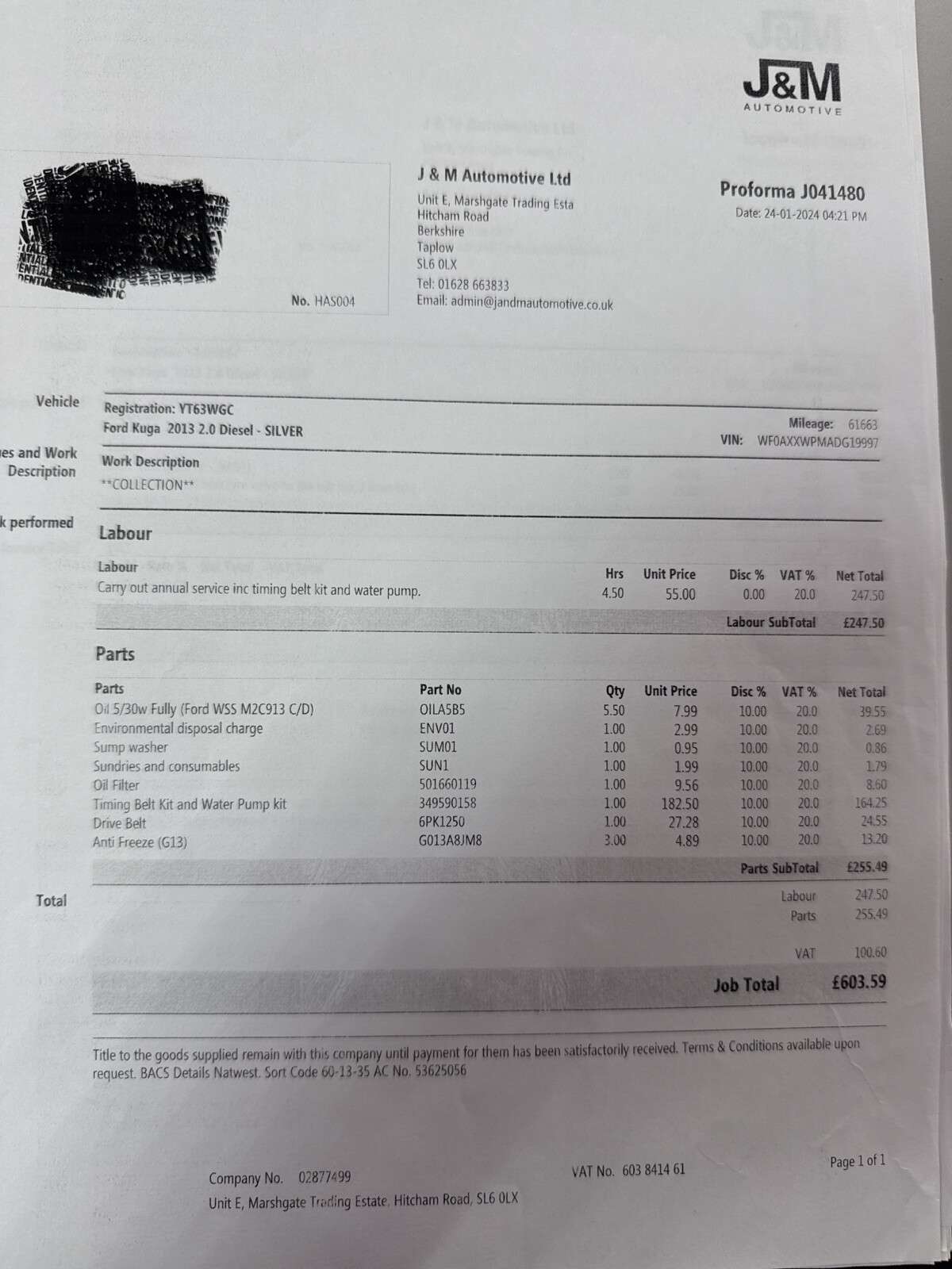 2013 FORD KUGA 2013 FORD KUGA