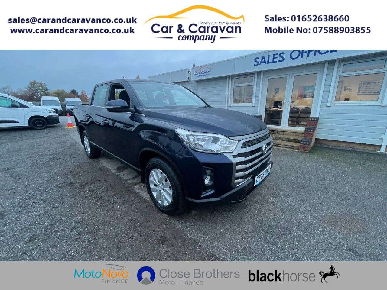 A 2023 SSANGYONG MUSSO 2.2D EX Pickup Double Cab 4dr Diesel Manual 4WD Euro 6 (181 ps) OVER 250 CO A 2023 SSANGYONG MUSSO 2.2D EX Pickup Double Cab 4dr Diesel Manual 4WD Euro 6 (181 ps) OVER 250 CO