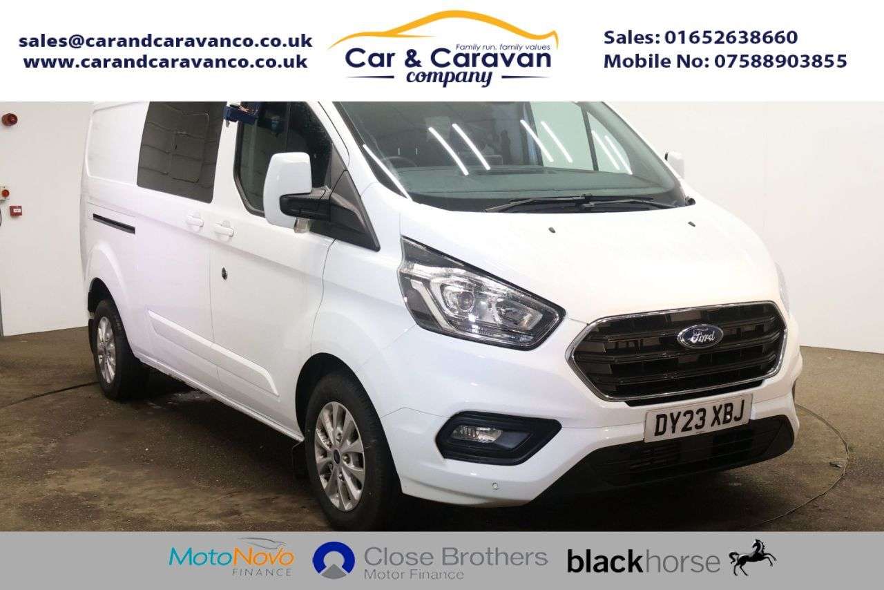 A 2023 FORD TRANSIT CUSTOM 2.0 320 EcoBlue Limited Crew Van Double Cab 5dr Diesel Manual L2 H1 Euro 6 A 2023 FORD TRANSIT CUSTOM 2.0 320 EcoBlue Limited Crew Van Double Cab 5dr Diesel Manual L2 H1 Euro 6