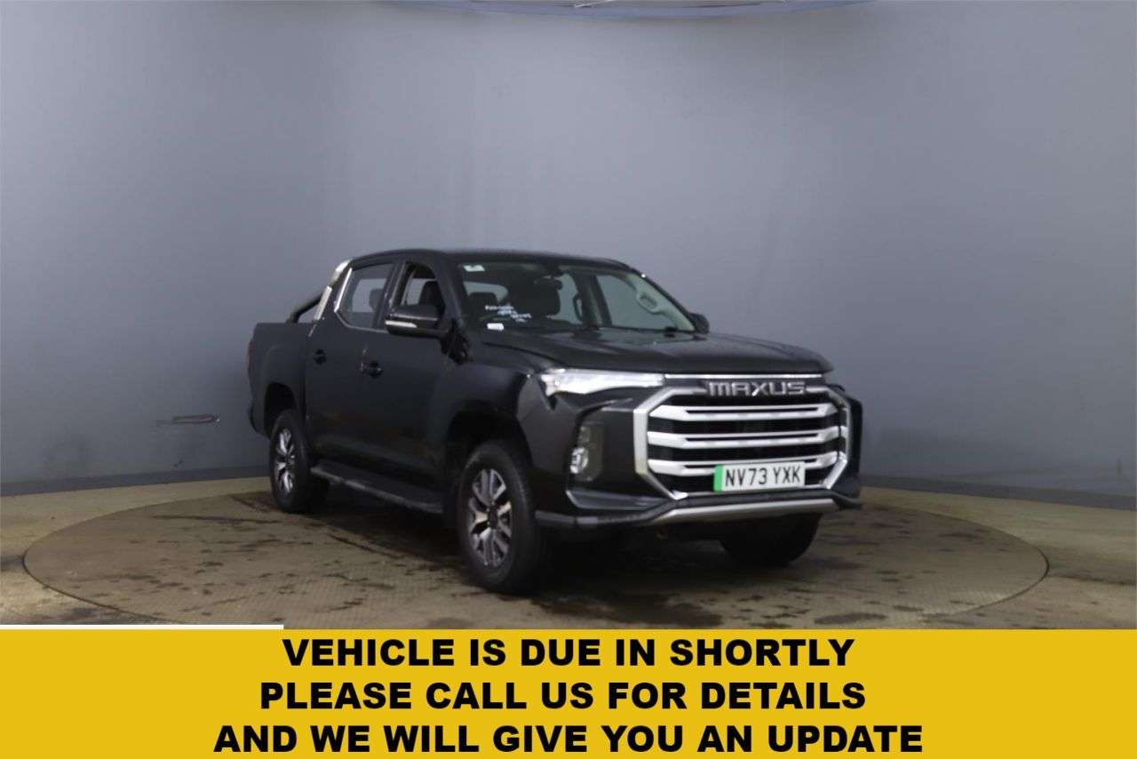 A 2023 MAXUS T90EV 88.5kWh Elite Pickup Double Cab 4dr Electric Auto RWD (177 ps) A 2023 MAXUS T90EV 88.5kWh Elite Pickup Double Cab 4dr Electric Auto RWD (177 ps)