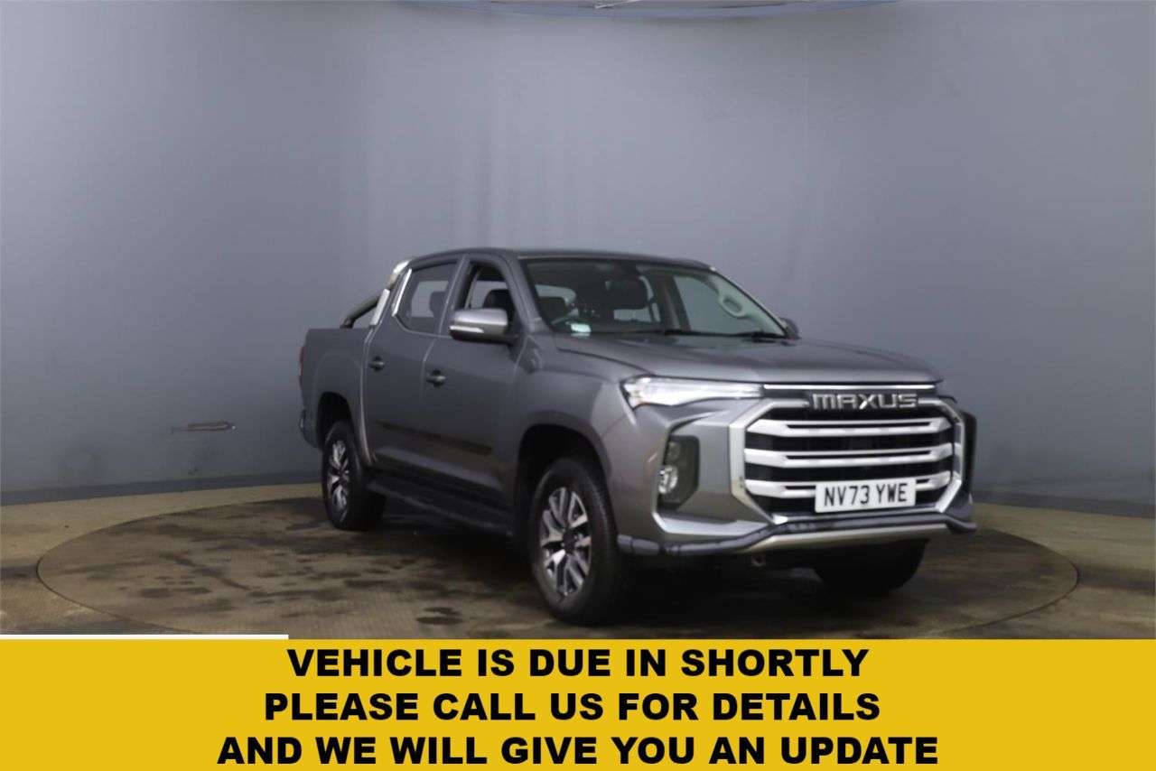 A 2023 MAXUS T90EV 88.5kWh Elite Pickup Double Cab 4dr Electric Auto RWD (177 ps) A 2023 MAXUS T90EV 88.5kWh Elite Pickup Double Cab 4dr Electric Auto RWD (177 ps)