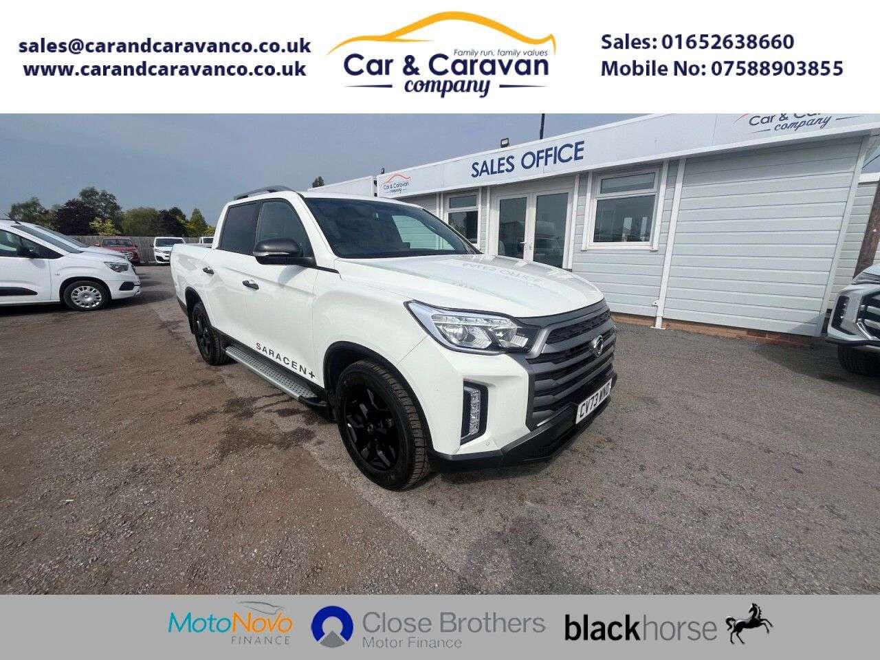 A 2023 SSANGYONG MUSSO 2.2D Saracen Plus Pickup Double Cab 4dr Diesel Auto 4WD LWB Euro 6 (202 ps) A 2023 SSANGYONG MUSSO 2.2D Saracen Plus Pickup Double Cab 4dr Diesel Auto 4WD LWB Euro 6 (202 ps)