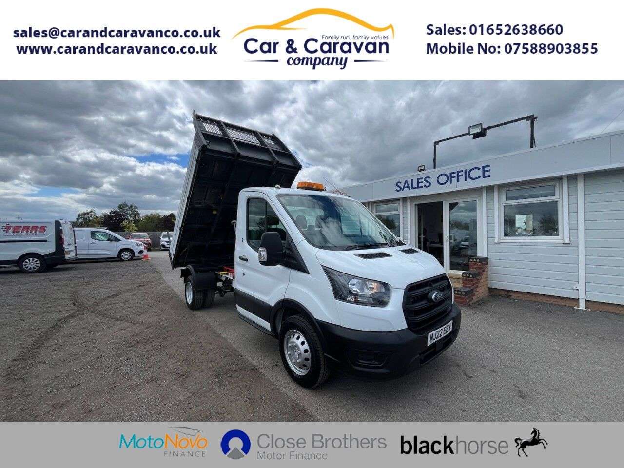 A 2022 FORD TRANSIT 2.0 350 EcoBlue HD Leader Tipper 2dr Diesel Manual RWD L2 Euro 6 (s/s) (130 A 2022 FORD TRANSIT 2.0 350 EcoBlue HD Leader Tipper 2dr Diesel Manual RWD L2 Euro 6 (s/s) (130