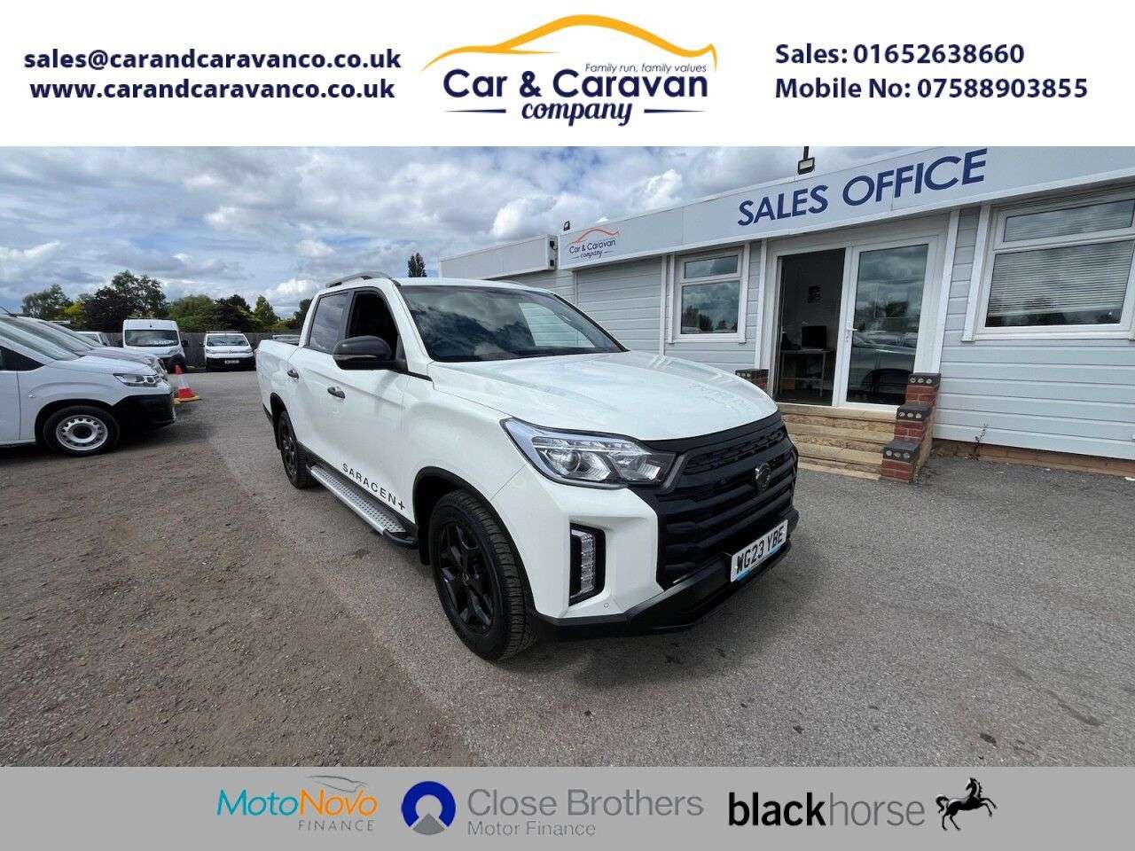 A 2023 SSANGYONG MUSSO 2.2D Saracen Plus Pickup Double Cab 4dr Diesel Auto 4WD LWB Euro 6 (202 ps) A 2023 SSANGYONG MUSSO 2.2D Saracen Plus Pickup Double Cab 4dr Diesel Auto 4WD LWB Euro 6 (202 ps)