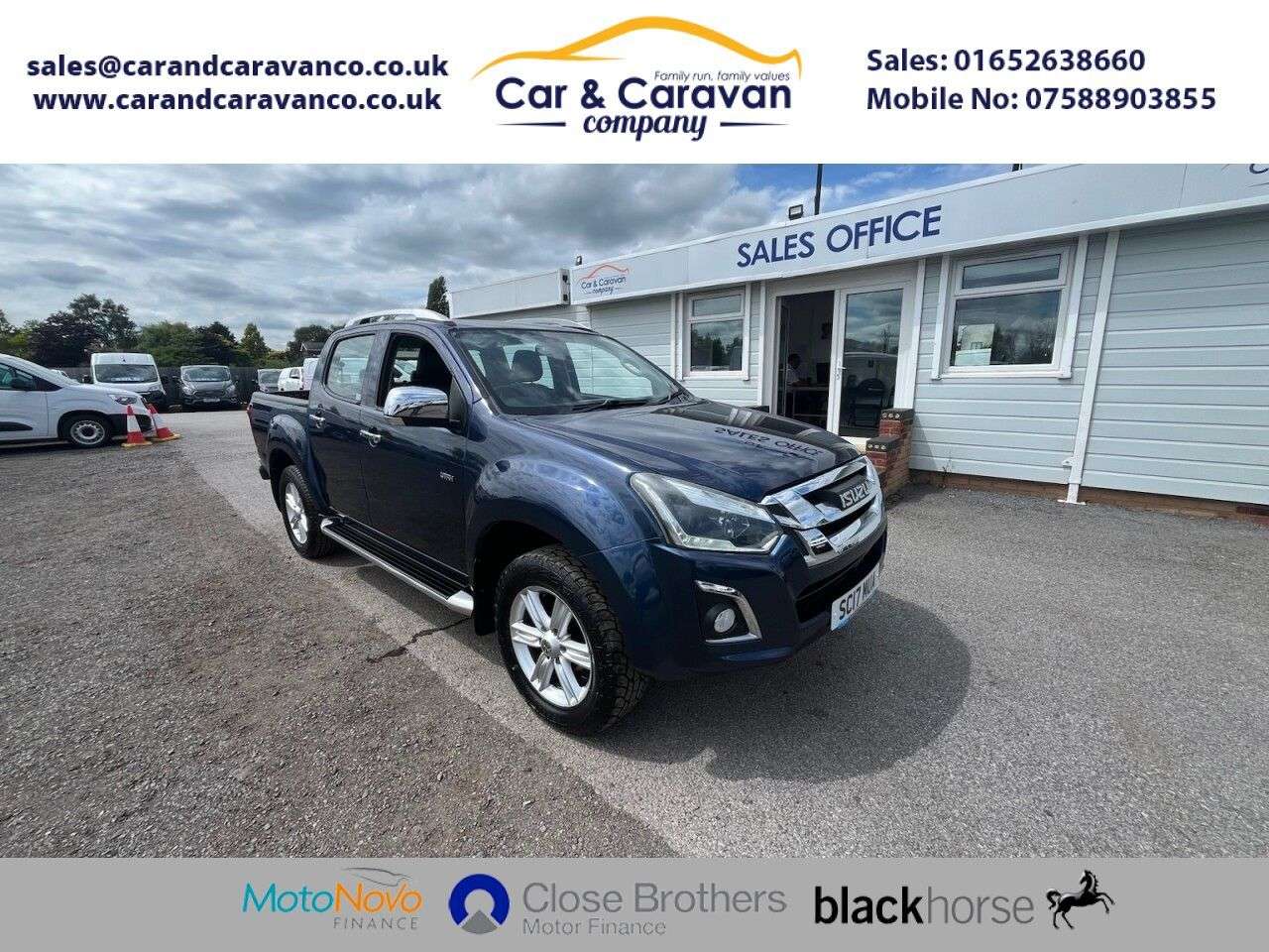 A 2017 ISUZU D-MAX 1.9 TD Utah Pickup Double Cab 4dr Diesel Manual 4WD Euro 6 (164 ps) * FINAN A 2017 ISUZU D-MAX 1.9 TD Utah Pickup Double Cab 4dr Diesel Manual 4WD Euro 6 (164 ps) * FINAN