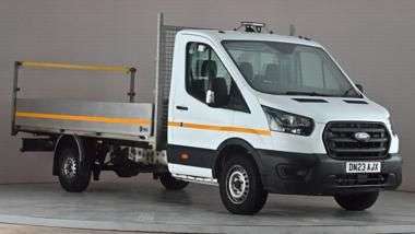 A 2023 FORD TRANSIT 2.0 350 EcoBlue HD Leader Dropside 2dr Diesel Manual RWD L4 Euro 6 (s/s) (D A 2023 FORD TRANSIT 2.0 350 EcoBlue HD Leader Dropside 2dr Diesel Manual RWD L4 Euro 6 (s/s) (D