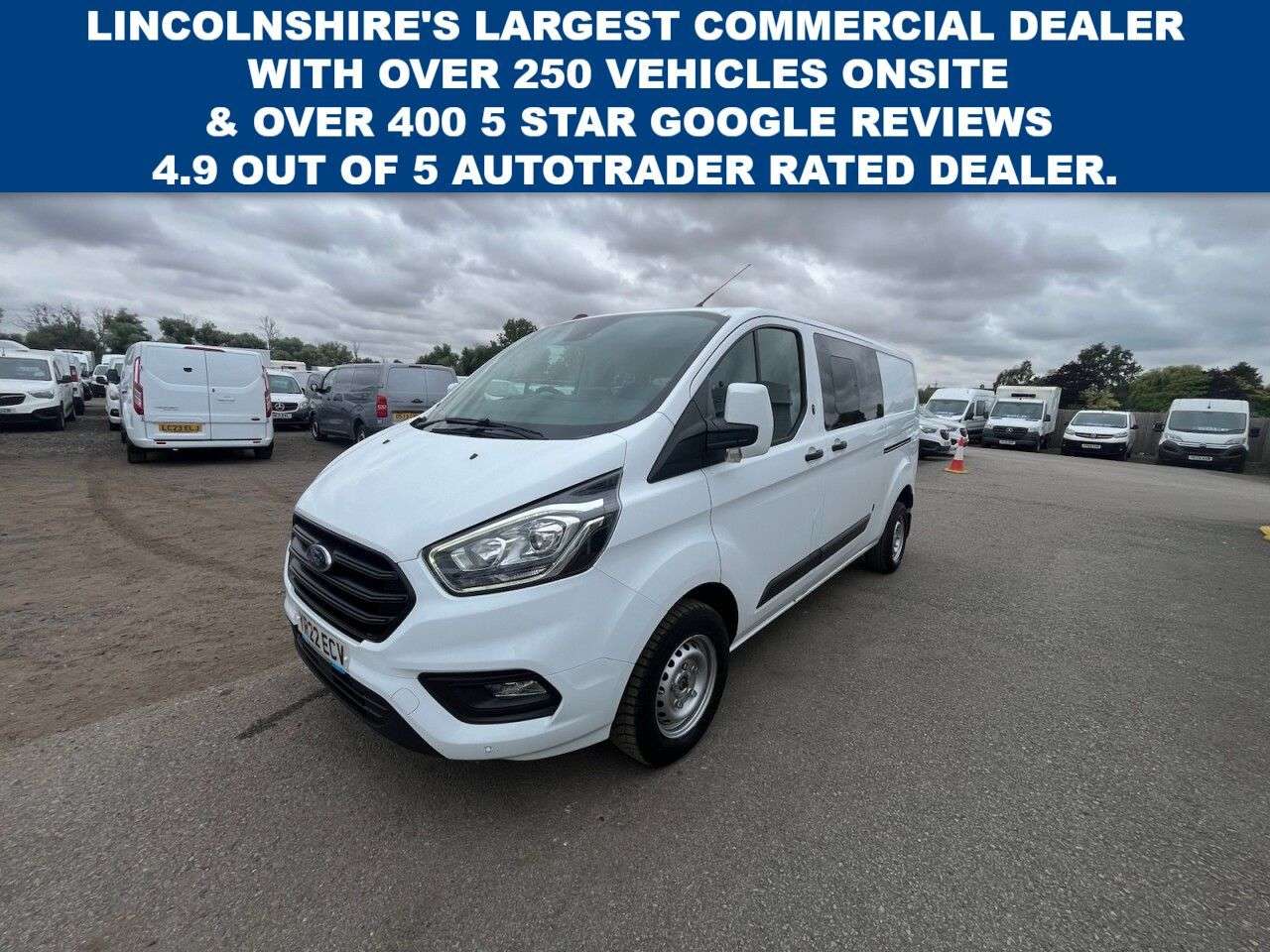 A 2022 FORD TRANSIT CUSTOM 2.0 300 EcoBlue Trend Crew Van Double Cab 5dr Diesel Manual L2 H1 Euro 6 (s A 2022 FORD TRANSIT CUSTOM 2.0 300 EcoBlue Trend Crew Van Double Cab 5dr Diesel Manual L2 H1 Euro 6 (s