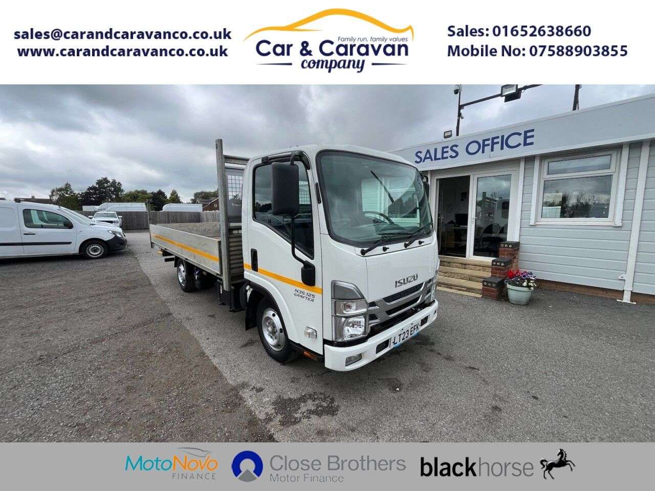A 2023 ISUZU GRAFTER 1.9D N35 Green Dropside 2dr Diesel Manual RWD SWB Euro 6 (SRW) (125 ps) * F A 2023 ISUZU GRAFTER 1.9D N35 Green Dropside 2dr Diesel Manual RWD SWB Euro 6 (SRW) (125 ps) * F