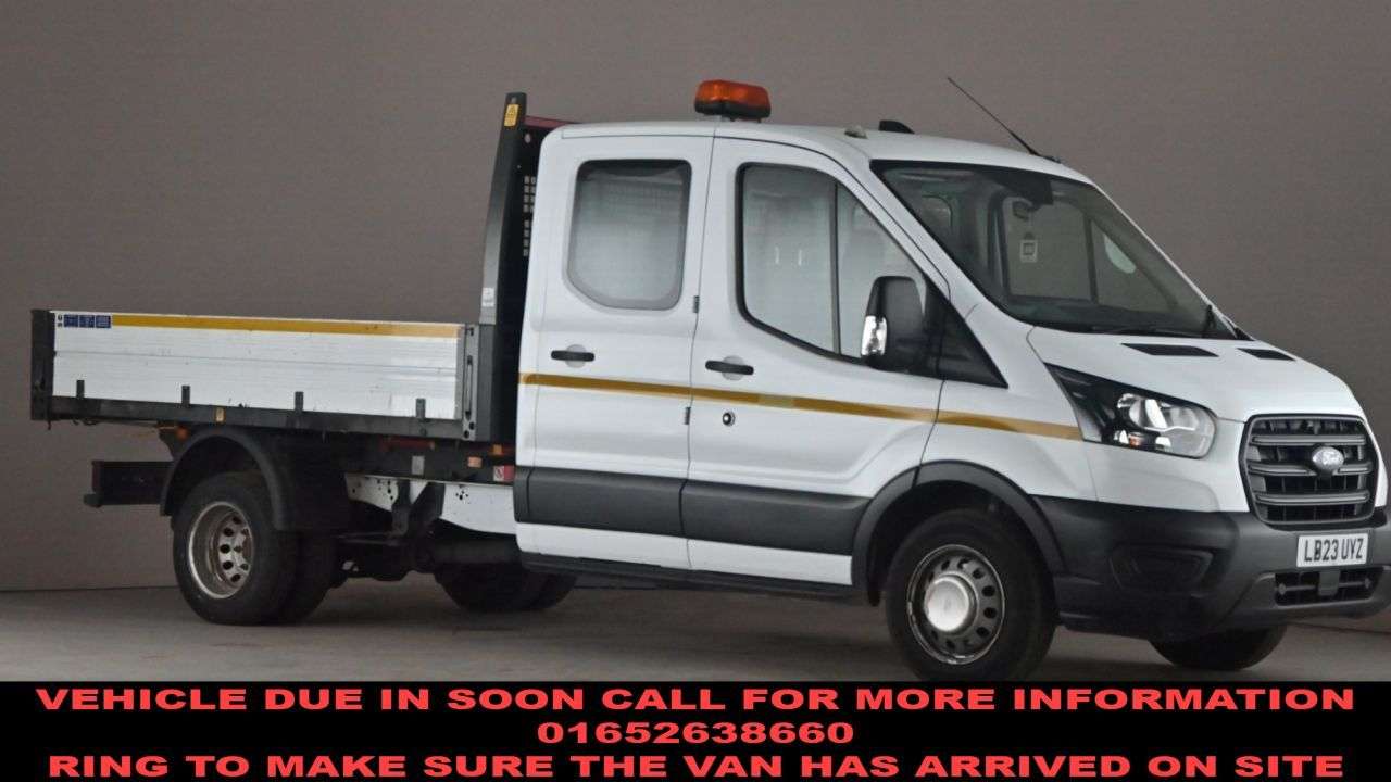 A 2023 FORD TRANSIT 2.0 350 EcoBlue Leader Tipper Double Cab 4dr Diesel Manual RWD L3 Euro 6 (s A 2023 FORD TRANSIT 2.0 350 EcoBlue Leader Tipper Double Cab 4dr Diesel Manual RWD L3 Euro 6 (s