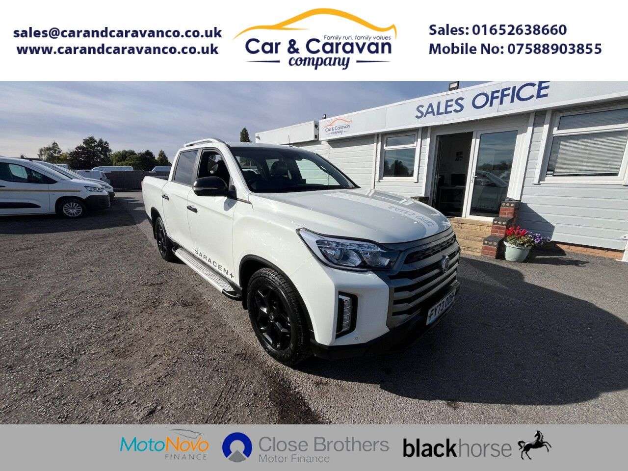 A 2023 SSANGYONG MUSSO 2.2D Saracen Plus Pickup Double Cab 4dr Diesel Auto 4WD LWB Euro 6 (202 ps) A 2023 SSANGYONG MUSSO 2.2D Saracen Plus Pickup Double Cab 4dr Diesel Auto 4WD LWB Euro 6 (202 ps)
