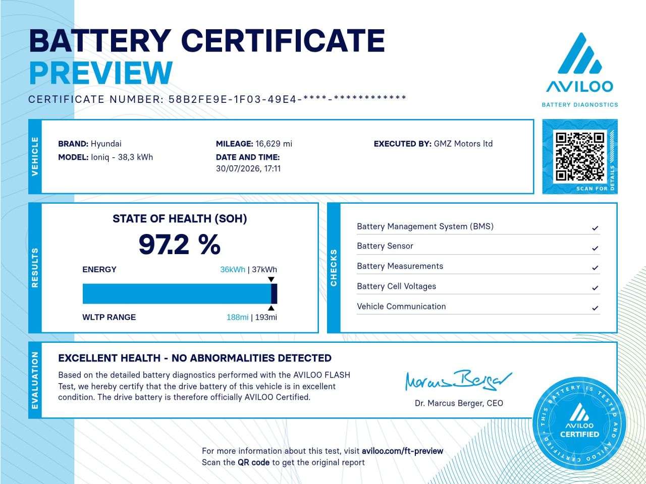 A 2022 HYUNDAI IONIQ 38.3kWh Premium Hatchback 5dr Electric Auto (136 ps) NATIONWIDE DELIVERY A 2022 HYUNDAI IONIQ 38.3kWh Premium Hatchback 5dr Electric Auto (136 ps) NATIONWIDE DELIVERY
