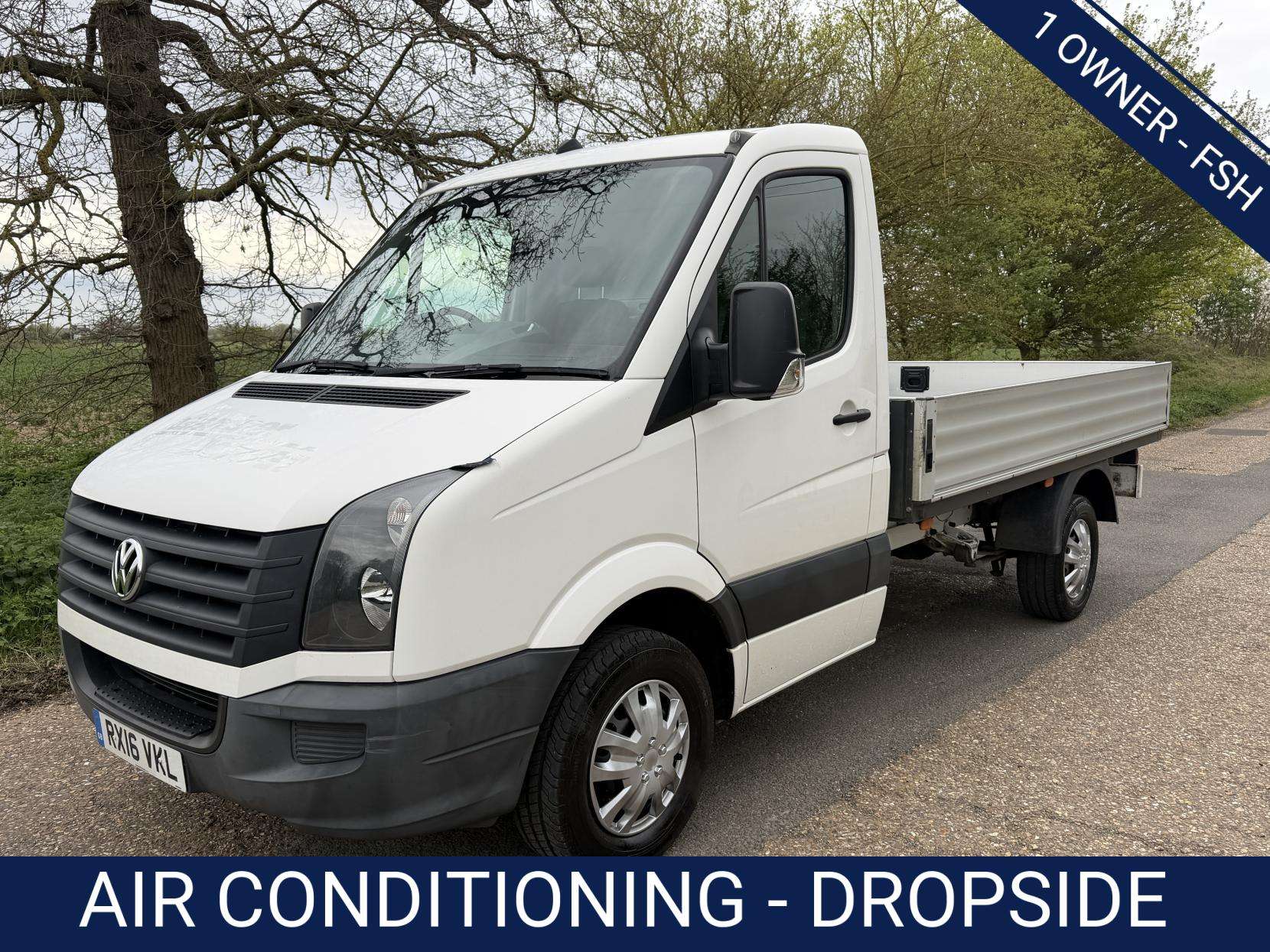 A 2016 VOLKSWAGEN CRAFTER 2.0 TDI BlueMotion Tech CR35 Dropside Chassis Cab 2dr Diesel Manual RWD L2 H1 (199 g/km, 108 bhp) A 2016 VOLKSWAGEN CRAFTER 2.0 TDI BlueMotion Tech CR35 Dropside Chassis Cab 2dr Diesel Manual RWD L2 H1 (199 g/km, 108 bhp)