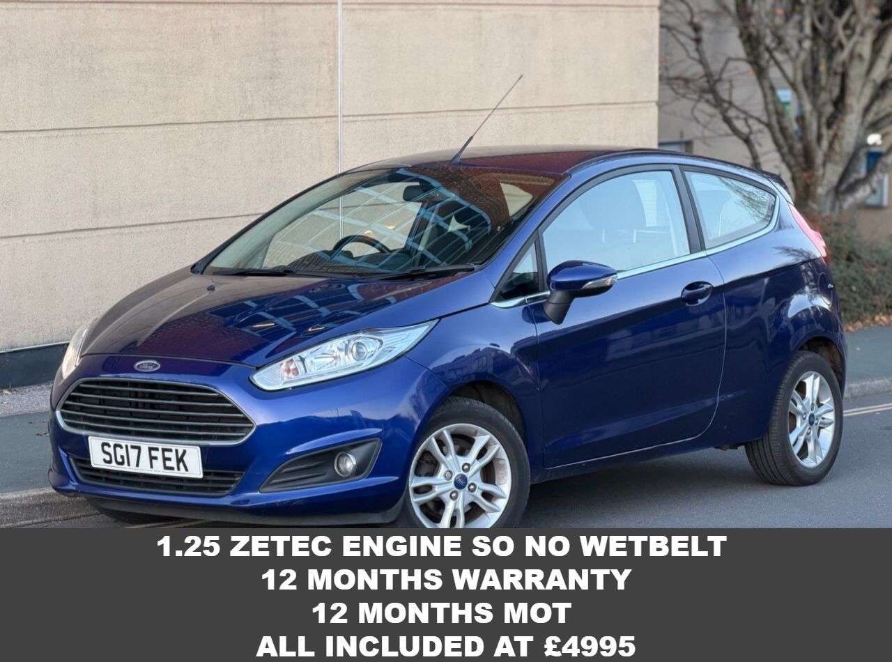 A 2017 FORD FIESTA 1.25 Zetec Hatchback 3dr Petrol Manual Euro 6 (82 ps) A 2017 FORD FIESTA 1.25 Zetec Hatchback 3dr Petrol Manual Euro 6 (82 ps)