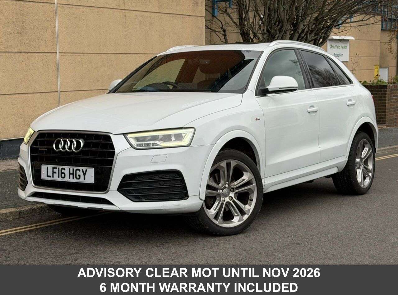 A 2016 AUDI Q3 2.0 TDI S line Plus SUV 5dr Diesel S Tronic quattro Euro 6 (s/s) (184 ps) A 2016 AUDI Q3 2.0 TDI S line Plus SUV 5dr Diesel S Tronic quattro Euro 6 (s/s) (184 ps)