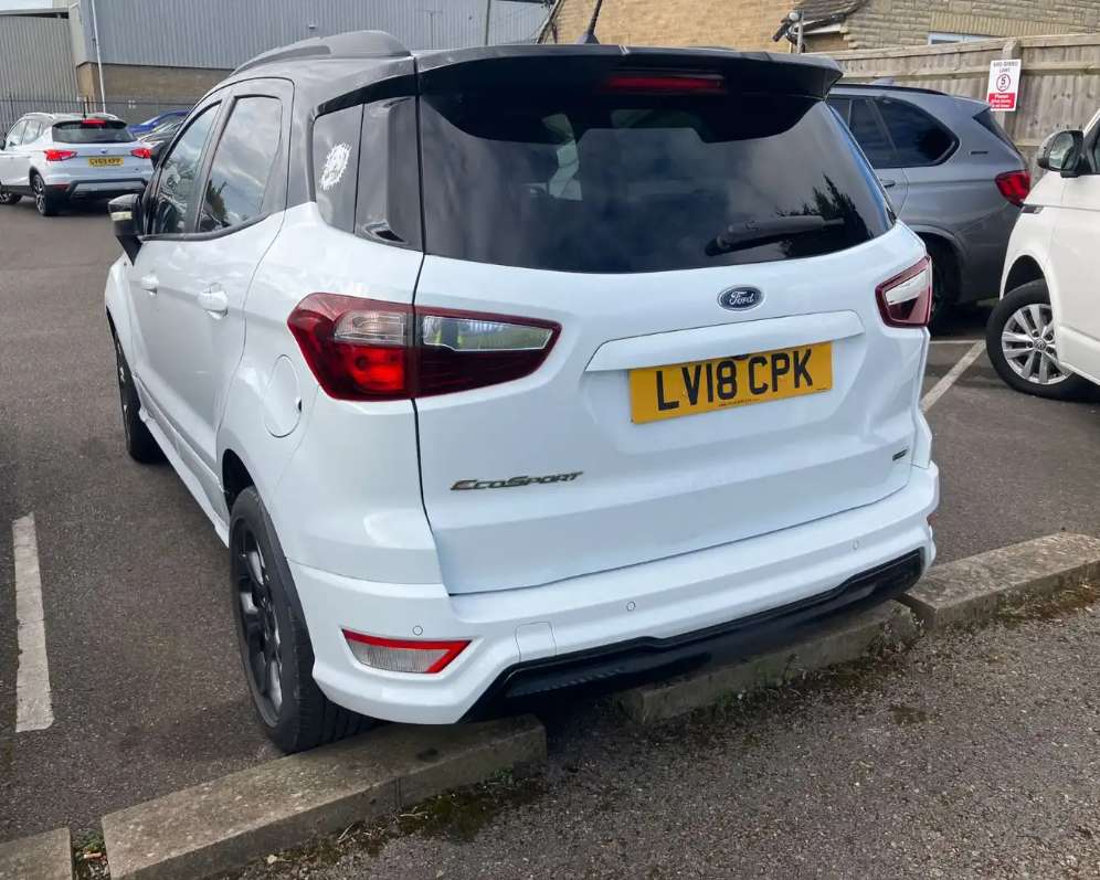 A 2018 FORD ECOSPORT 1.0T EcoBoost ST-Line SUV 5dr Petrol Auto Euro 6 (s/s) (125 ps) A 2018 FORD ECOSPORT 1.0T EcoBoost ST-Line SUV 5dr Petrol Auto Euro 6 (s/s) (125 ps)