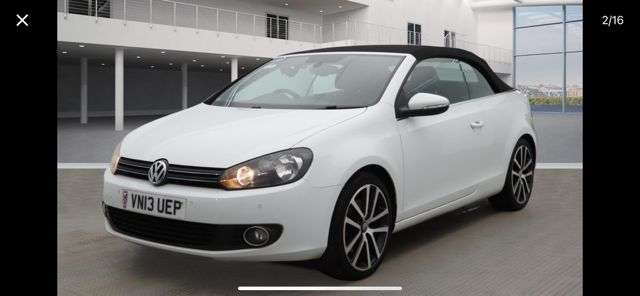 A 2013 VOLKSWAGEN GOLF 2.0 TDI BlueMotion Tech GT Cabriolet 2dr Diesel Manual Euro 5 (s/s) (140 ps A 2013 VOLKSWAGEN GOLF 2.0 TDI BlueMotion Tech GT Cabriolet 2dr Diesel Manual Euro 5 (s/s) (140 ps
