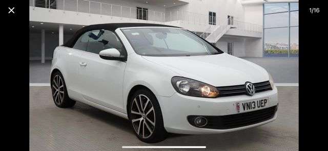 A 2013 VOLKSWAGEN GOLF 2.0 TDI BlueMotion Tech GT Cabriolet 2dr Diesel Manual Euro 5 (s/s) (140 ps A 2013 VOLKSWAGEN GOLF 2.0 TDI BlueMotion Tech GT Cabriolet 2dr Diesel Manual Euro 5 (s/s) (140 ps
