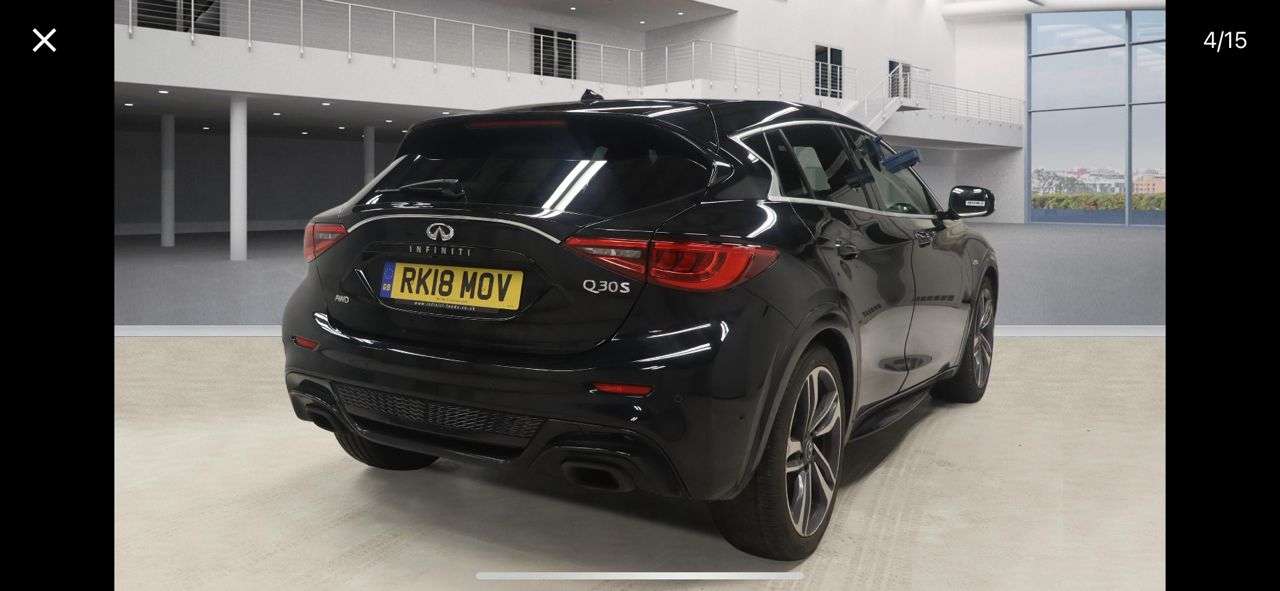 A 2018 INFINITI Q30 2.0T Sport InTouch Hatchback 5dr Petrol DCT AWD Euro 6 (s/s) (211 ps) A 2018 INFINITI Q30 2.0T Sport InTouch Hatchback 5dr Petrol DCT AWD Euro 6 (s/s) (211 ps)