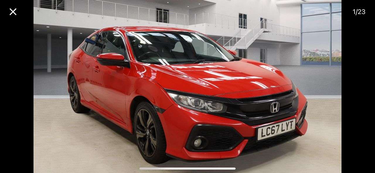 A 2017 HONDA CIVIC 1.0 VTEC Turbo SR Hatchback 5dr Petrol Manual Euro 6 (s/s) (129 ps) A 2017 HONDA CIVIC 1.0 VTEC Turbo SR Hatchback 5dr Petrol Manual Euro 6 (s/s) (129 ps)