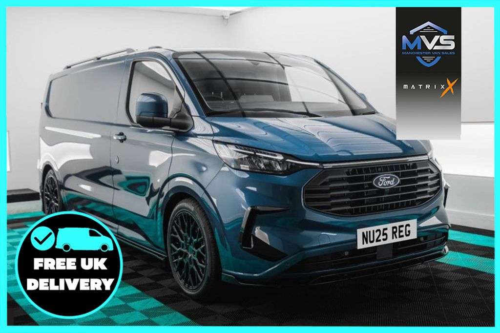 A 0 FORD TRANSIT CUSTOM 280 SWB Matrix X SPORT EDITION - CHROME BLUE - ALLOYS A 0 FORD TRANSIT CUSTOM 280 SWB Matrix X SPORT EDITION - CHROME BLUE - ALLOYS