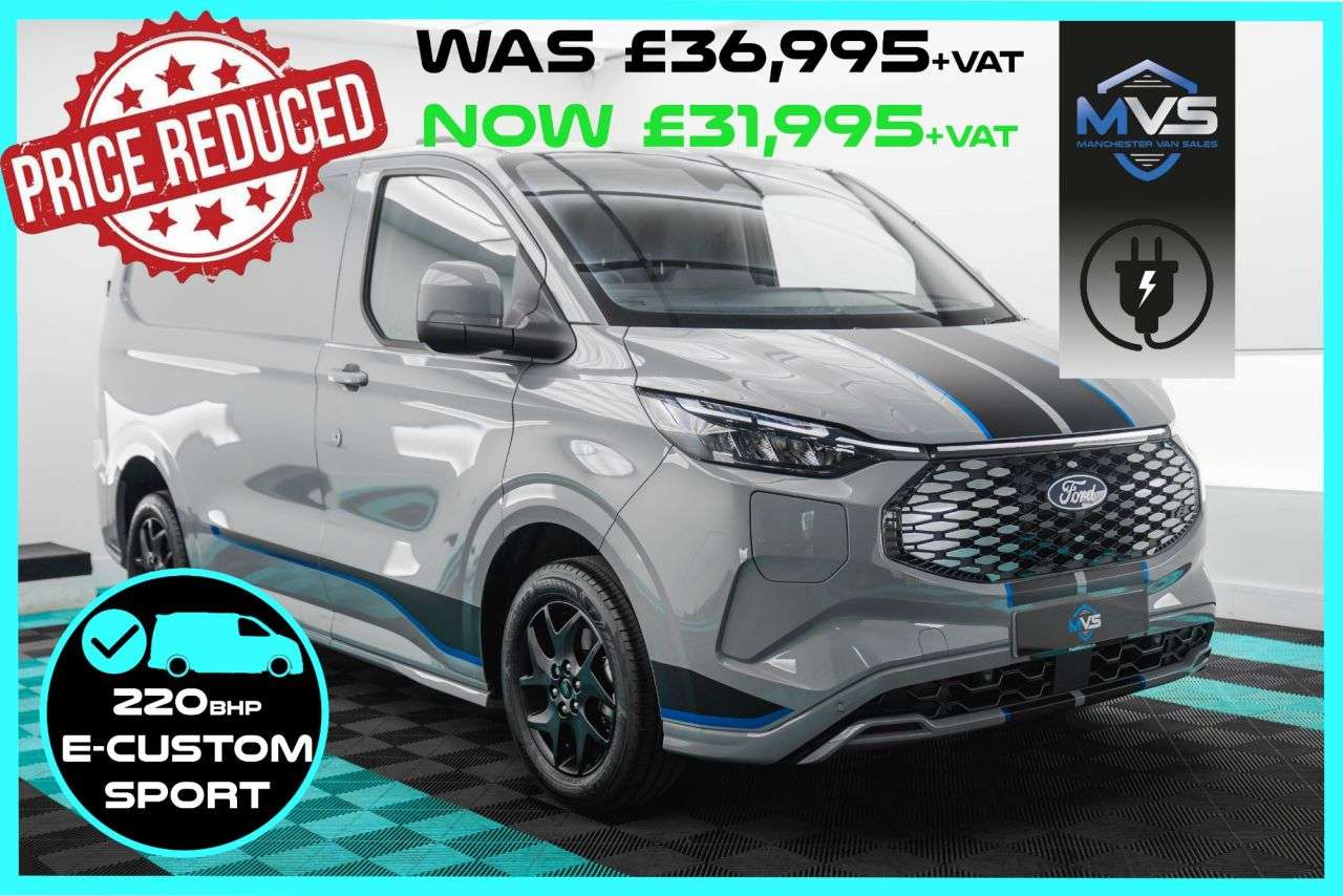 A 2024 FORD E-TRANSIT CUSTOM 320 65kWh Sport Electric SWB 220bhp AUTO - Grey Matter FULLY ELECTRIC HIGH A 2024 FORD E-TRANSIT CUSTOM 320 65kWh Sport Electric SWB 220bhp AUTO - Grey Matter FULLY ELECTRIC HIGH