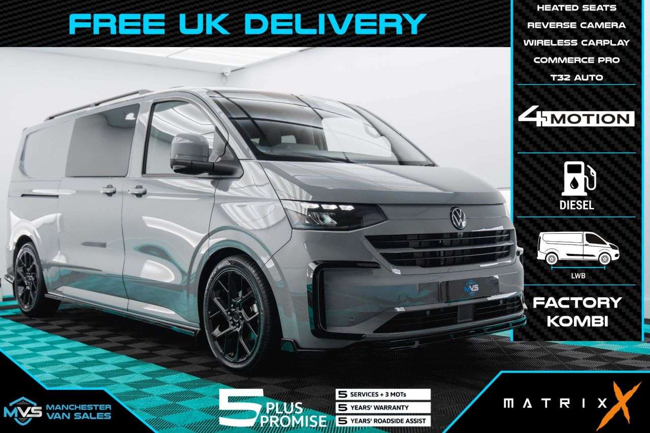 A 2026 VOLKSWAGEN TRANSPORTER 2.0 LWB 4MOTION AUTO MATRIX SPORT EDITION FACTORY KOMBI A 2026 VOLKSWAGEN TRANSPORTER 2.0 LWB 4MOTION AUTO MATRIX SPORT EDITION FACTORY KOMBI