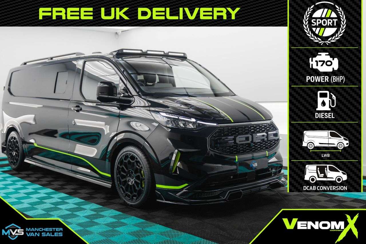 A 2025 FORD TRANSIT CUSTOM 2.0 300 LWB VENOM X 170BHP AUTO DCAB CONVERSION * A 2025 FORD TRANSIT CUSTOM 2.0 300 LWB VENOM X 170BHP AUTO DCAB CONVERSION *