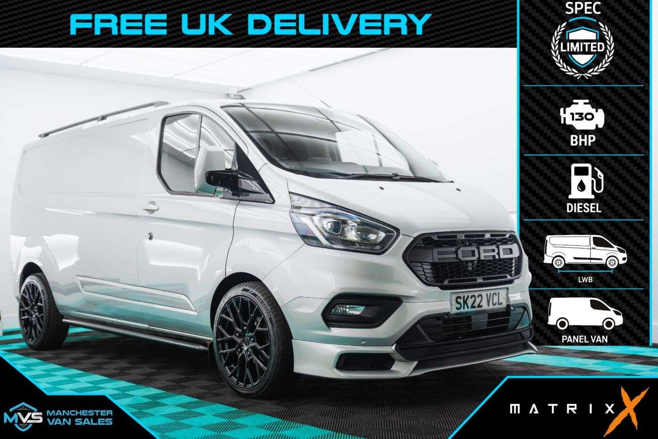 A 2022 FORD TRANSIT CUSTOM 2.0 300 LWB MATRIX X SPORTS EDITION - 20" ALLOYS - TOP SPEC A 2022 FORD TRANSIT CUSTOM 2.0 300 LWB MATRIX X SPORTS EDITION - 20" ALLOYS - TOP SPEC
