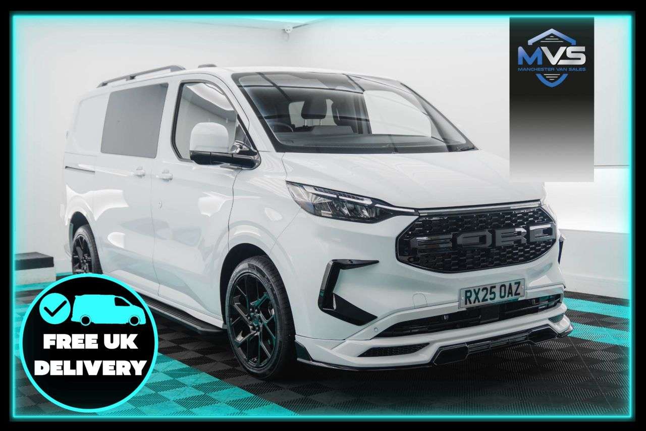 A 0 FORD TRANSIT CUSTOM 2.0 320 LWB FACTORY SPORT + HALO X 170BHP AUTO DCAB - TOP SPEC A 0 FORD TRANSIT CUSTOM 2.0 320 LWB FACTORY SPORT + HALO X 170BHP AUTO DCAB - TOP SPEC
