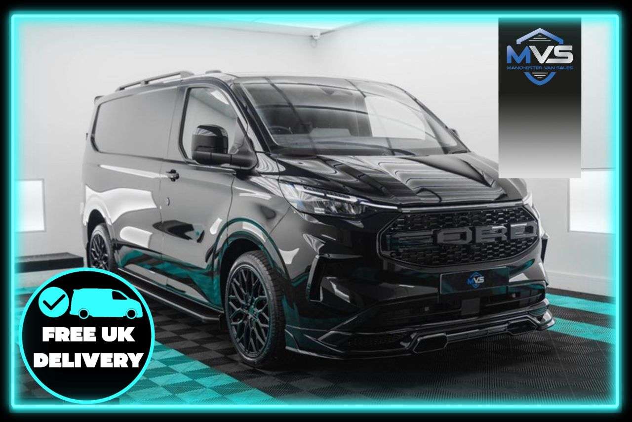 A 2025 FORD TRANSIT CUSTOM 2.0 320 SWB HALO X SPORTS EDITION AUTO - BLACK EDITION A 2025 FORD TRANSIT CUSTOM 2.0 320 SWB HALO X SPORTS EDITION AUTO - BLACK EDITION