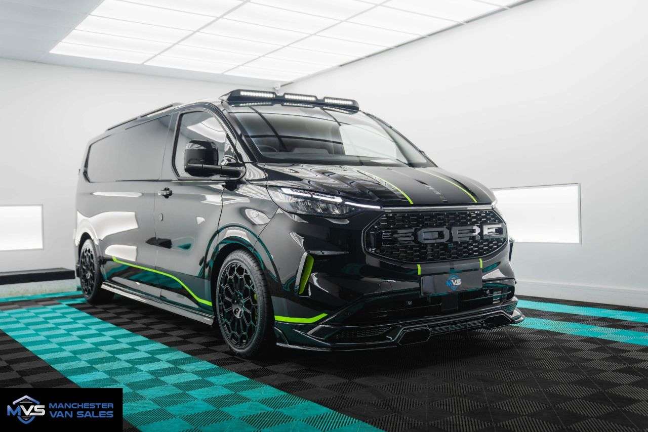 A 2025 FORD TRANSIT CUSTOM 2.0 320 LWB VENOM X SPORTS EDITION 170BHP AUTO - LEATHER SEATS A 2025 FORD TRANSIT CUSTOM 2.0 320 LWB VENOM X SPORTS EDITION 170BHP AUTO - LEATHER SEATS