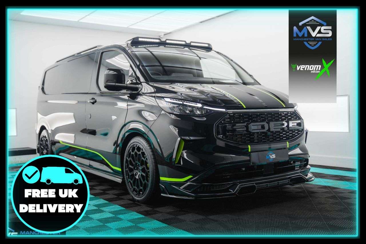 A 2025 FORD TRANSIT CUSTOM 2.0 320 LWB VENOM X SPORTS EDITION 170BHP AUTO - LEATHER SEATS A 2025 FORD TRANSIT CUSTOM 2.0 320 LWB VENOM X SPORTS EDITION 170BHP AUTO - LEATHER SEATS