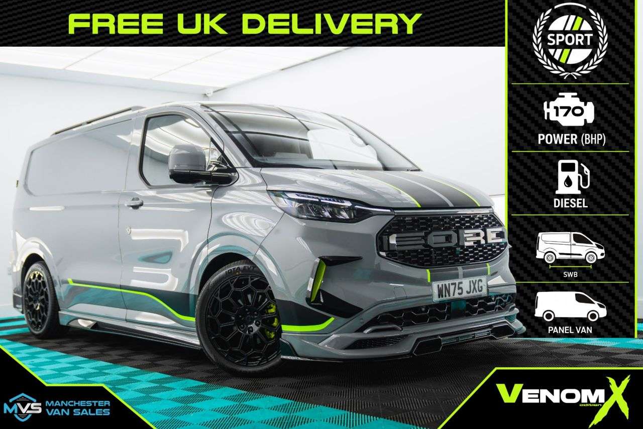A 2025 FORD TRANSIT CUSTOM 2.0 320 SWB MCR SPORTS EDTION 170BHP AUTO - ONE ONLY AVAILABLE A 2025 FORD TRANSIT CUSTOM 2.0 320 SWB MCR SPORTS EDTION 170BHP AUTO - ONE ONLY AVAILABLE