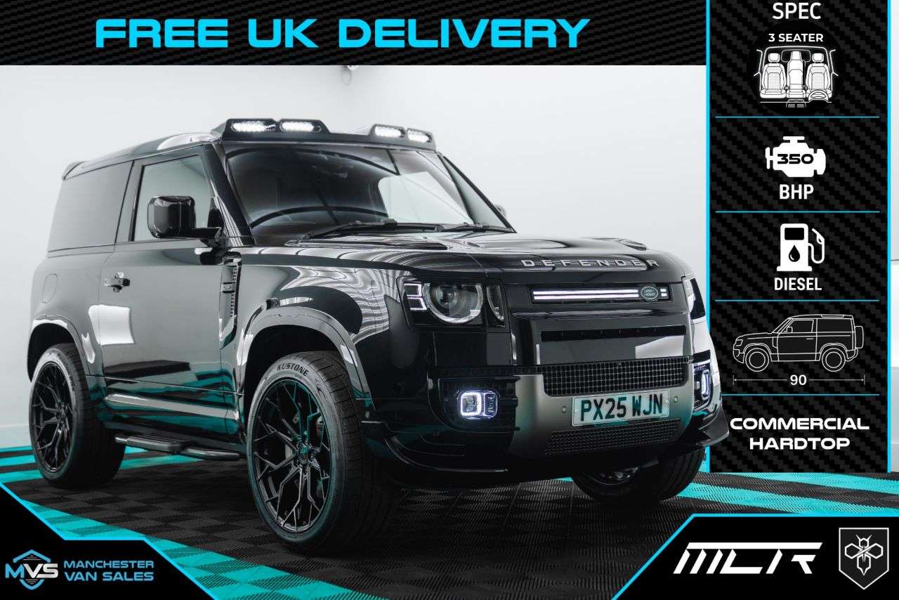 A 2025 LAND ROVER DEFENDER 90 3.0 D350 MHEV X-Dynamic HSE MCR BLACK EDITION - TOP SPEC X-DYNAMIC D350 A 2025 LAND ROVER DEFENDER 90 3.0 D350 MHEV X-Dynamic HSE MCR BLACK EDITION - TOP SPEC X-DYNAMIC D350