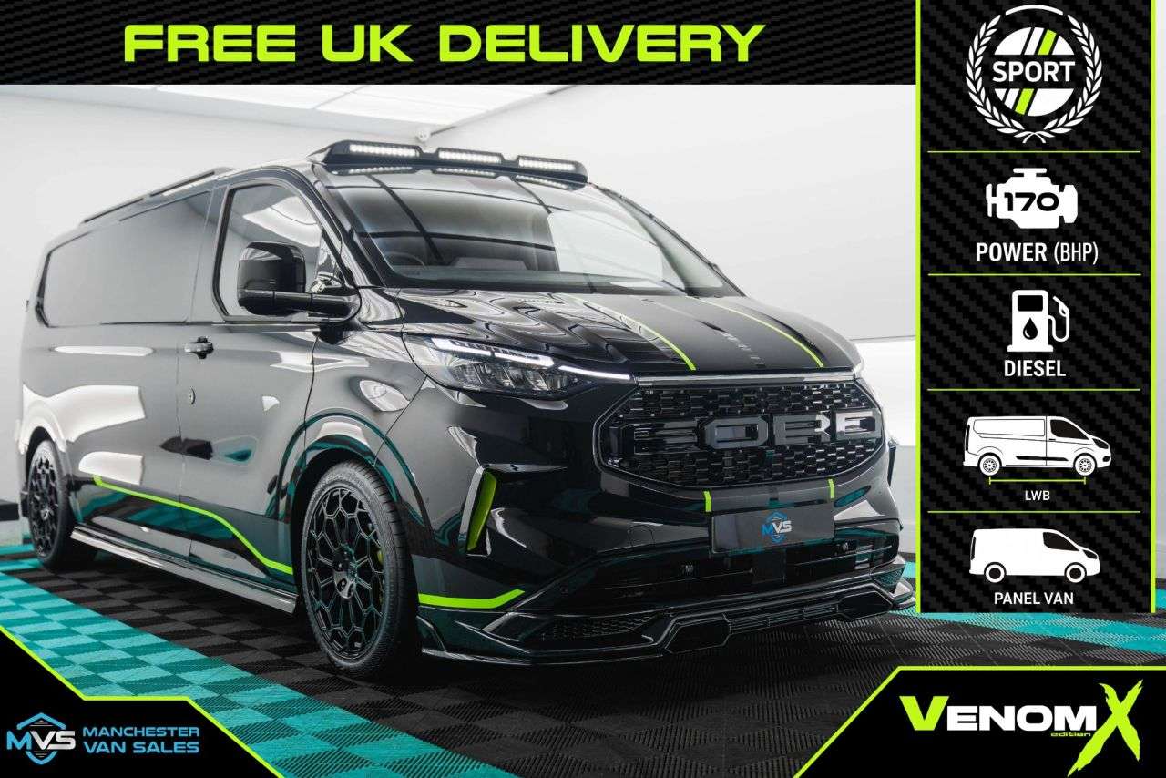 A 2025 FORD TRANSIT CUSTOM 2.0 300 LWB VENOM X SPORTS EDITION 170BHP AUTO - LIGHTPOD * A 2025 FORD TRANSIT CUSTOM 2.0 300 LWB VENOM X SPORTS EDITION 170BHP AUTO - LIGHTPOD *