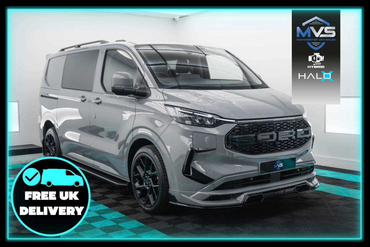 A 2026 FORD TRANSIT CUSTOM 2.5 SWB PHEV HALO X DCAB - GREY MATTER NEW A 2026 FORD TRANSIT CUSTOM 2.5 SWB PHEV HALO X DCAB - GREY MATTER NEW