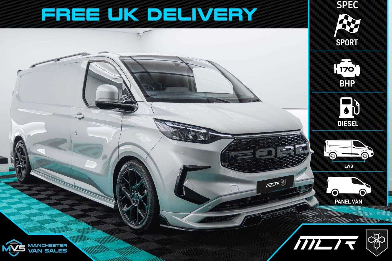 A 2025 FORD TRANSIT CUSTOM 2.0 300 LWB MCR SPORTS EDITION 170BHP AUTO - 20" ALLOY WHEELS * A 2025 FORD TRANSIT CUSTOM 2.0 300 LWB MCR SPORTS EDITION 170BHP AUTO - 20" ALLOY WHEELS *