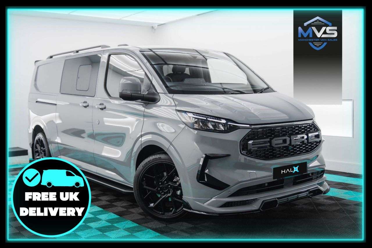 A 2026 FORD TRANSIT CUSTOM 2.0 LWB HALO X DCAB 170BHP AUTO - GREY MATTER A 2026 FORD TRANSIT CUSTOM 2.0 LWB HALO X DCAB 170BHP AUTO - GREY MATTER