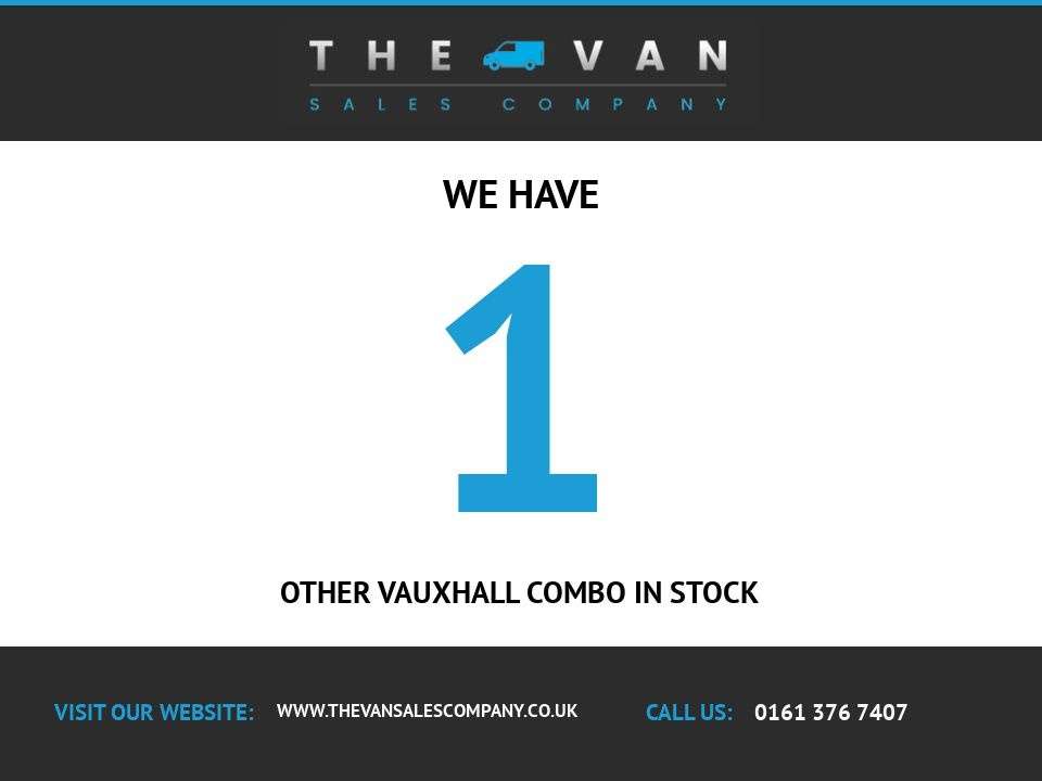 A 2020 VAUXHALL COMBO 1.6 TURBO D 2000 EDITION PANEL VAN 5DR DIESEL MANUAL L1 H1 EURO 6 (S/S) (10 A 2020 VAUXHALL COMBO 1.6 TURBO D 2000 EDITION PANEL VAN 5DR DIESEL MANUAL L1 H1 EURO 6 (S/S) (10