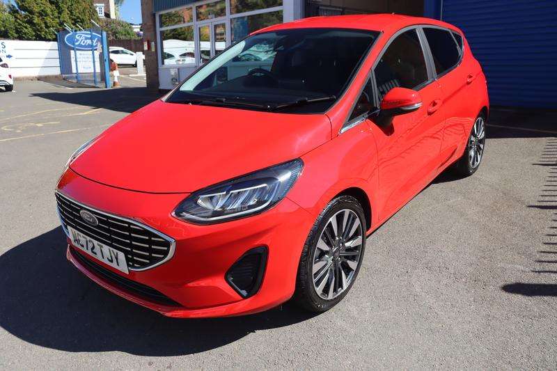 A 2023 FORD FIESTA 1.0T EcoBoost MHEV Titanium X Hatchback 5dr Petrol Hybrid DCT Euro 6 (s/s) (125 ps) A 2023 FORD FIESTA 1.0T EcoBoost MHEV Titanium X Hatchback 5dr Petrol Hybrid DCT Euro 6 (s/s) (125 ps)
