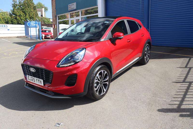 A 2025 FORD PUMA 1.0T EcoBoost MHEV Titanium SUV 5dr Petrol Hybrid Manual Euro 6 (s/s) (125 ps) A 2025 FORD PUMA 1.0T EcoBoost MHEV Titanium SUV 5dr Petrol Hybrid Manual Euro 6 (s/s) (125 ps)