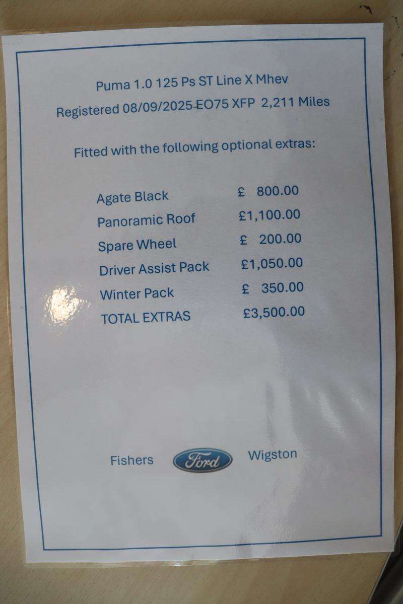 2025 FORD PUMA 2025 FORD PUMA