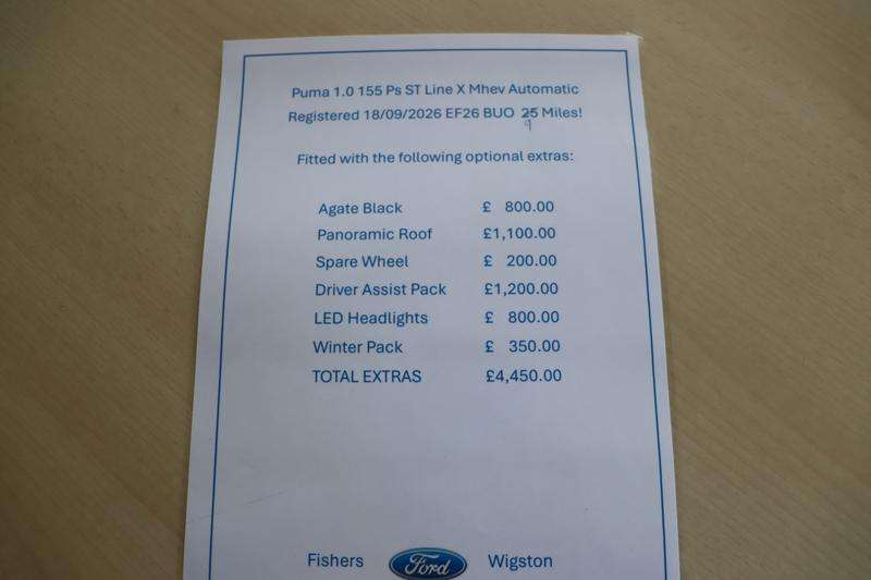A 2026 FORD PUMA 1.0T EcoBoost MHEV ST-Line X SUV 5dr Petrol Hybrid DCT Euro 6 (s/s) (155 ps) A 2026 FORD PUMA 1.0T EcoBoost MHEV ST-Line X SUV 5dr Petrol Hybrid DCT Euro 6 (s/s) (155 ps)