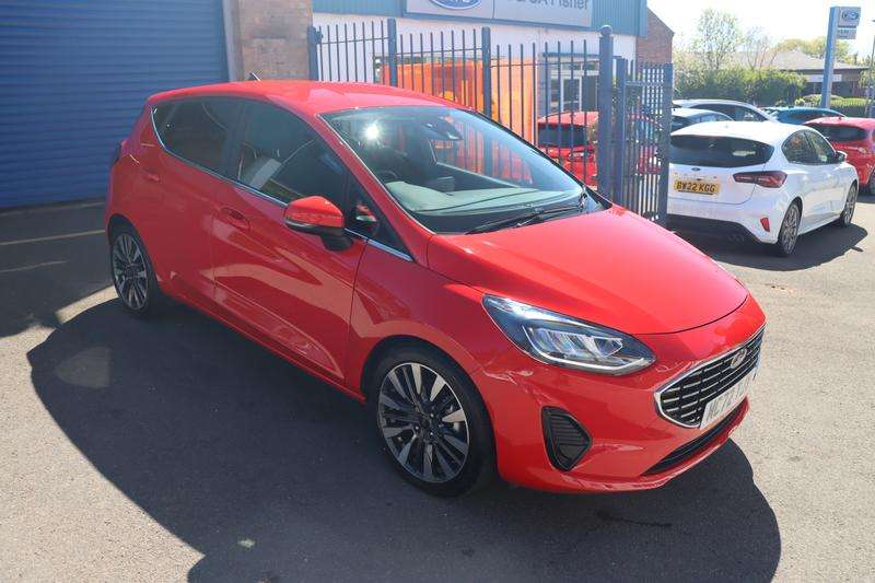 A 2023 FORD FIESTA 1.0T EcoBoost MHEV Titanium X Hatchback 5dr Petrol Hybrid DCT Euro 6 (s/s) (125 ps) A 2023 FORD FIESTA 1.0T EcoBoost MHEV Titanium X Hatchback 5dr Petrol Hybrid DCT Euro 6 (s/s) (125 ps)