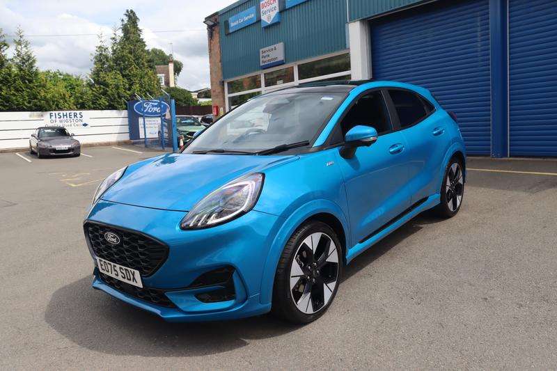A 2025 FORD PUMA 1.0T EcoBoost MHEV ST-Line SUV 5dr Petrol Hybrid Manual Euro 6 (s/s) (125 ps) A 2025 FORD PUMA 1.0T EcoBoost MHEV ST-Line SUV 5dr Petrol Hybrid Manual Euro 6 (s/s) (125 ps)