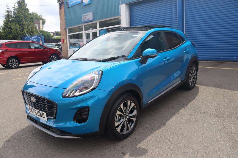 A 2025 FORD PUMA 1.0T EcoBoost MHEV Titanium SUV 5dr Petrol Hybrid DCT Euro 6 (s/s) (125 ps) A 2025 FORD PUMA 1.0T EcoBoost MHEV Titanium SUV 5dr Petrol Hybrid DCT Euro 6 (s/s) (125 ps)
