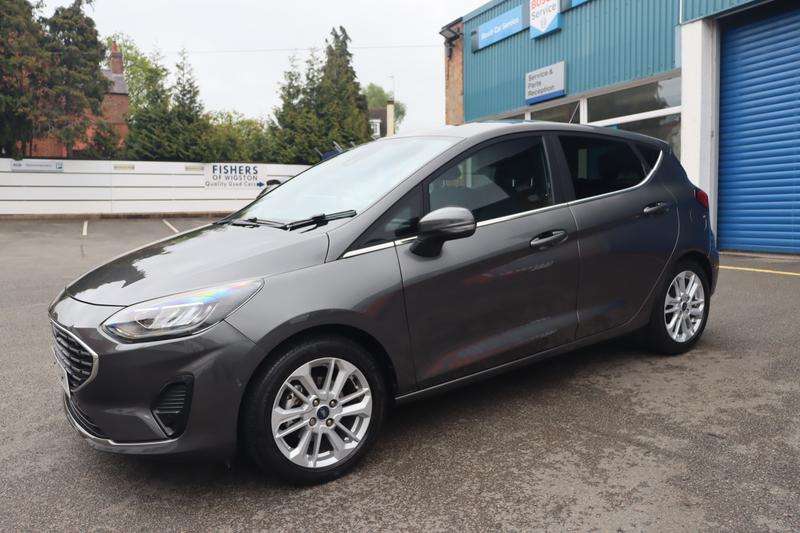 A 2023 FORD FIESTA 1.0T EcoBoost MHEV Titanium Hatchback 5dr Petrol Hybrid Manual Euro 6 (s/s) (125 ps) A 2023 FORD FIESTA 1.0T EcoBoost MHEV Titanium Hatchback 5dr Petrol Hybrid Manual Euro 6 (s/s) (125 ps)